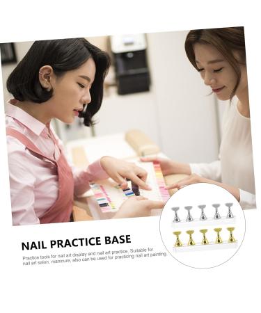 Mobestech Manicure Nail Stand 2 Sets Nail Holder Nail Stand Nail Tip Practice Holder Nail Art Practice Stands s Crystal Display Stand Nail Art Display Rack Acrylic Nail Supplies Manicure 1 - Buy Online on GoSupps.com