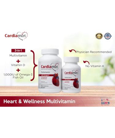 Cardiamin Heart Health Multivitamins - 90-Day Supply for General Wellness - Buy Online on GoSupps.com