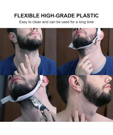 Agatige Beard Shaping Tool Neckline Shaper Beard Hairline Shaping Tool Beard Trimmer GuideTemplate for Men Hair Goatee and Neckline Shaving Beard Guide Shaping Tool - Buy Online on GoSupps.com