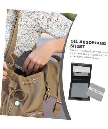 POPETPOP 1 Set Sheets Mirrors Powder Puff Oil-Absorbing Papers Blotting Paper Facial Oil Absorbing Paper Oil Control Facial Tissue Absorbing Tool Face Oil Men and Women Glass - Buy Online on GoSupps.com