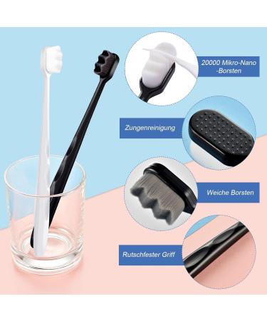 8-Piece Ultra Soft Bristle Toothbrush Set - Extra Soft Manual Toothbrushes for Gentle Cleaning - Buy Online on GoSupps.com