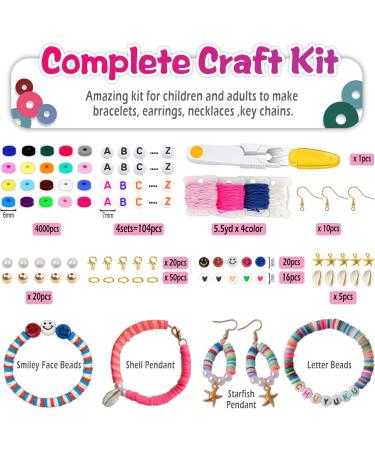 ChuYuKu Clay Bead Bracelet Making Kit for Kids & Teens - DIY Jewelry Supplies for Ages 6-18 - Perfect Gifts for Daughters, Friends & Sisters - Buy Online on GoSupps.com