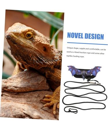 POPETPOP 1 Set Lizard Leash Blue Vest Amphibia Gecko Vest Harness Lizard Leash and Harness Reptile Harness Outdoor Reptiles Strap Outdoor Lizard Strap Animal Purple 17X7X0.1CM Purple - Buy Online on GoSupps.com