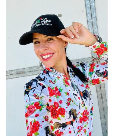 Anni Lyn Sportswear Women's Ventilated Long Sleeve Sun Shirt - Rose Horse - Size Small - Buy Online on GoSupps.com