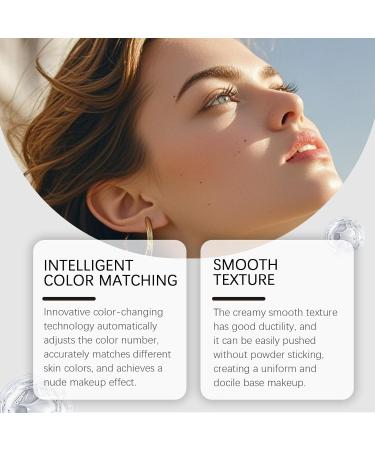 Color Changing Foundation Korean White Cream Color Changing Cream Foundation Cream Change with Brush Moisturizing Skin Color Makeup Natural 2 Sets - Buy Online on GoSupps.com