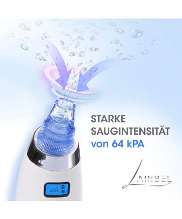 Laribel Microdermabrasion Device - Expert Recommended Facial & Pore Cleaner Strong 64 kPa Suction Blackhead Remover - Buy Online on GoSupps.com