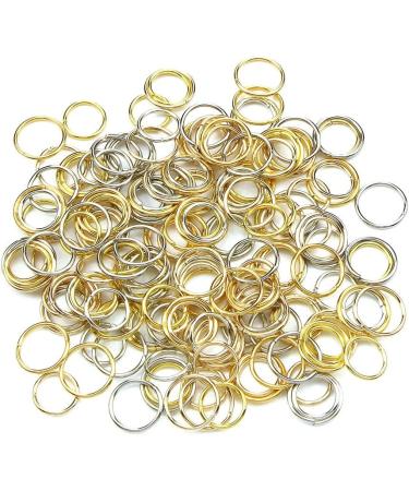 Metal braid rings braid rings hair accessories braid ring set 3 colours and 2 sizes for weaving decorative hair 180 pieces Tokaneit - Buy Online on GoSupps.com