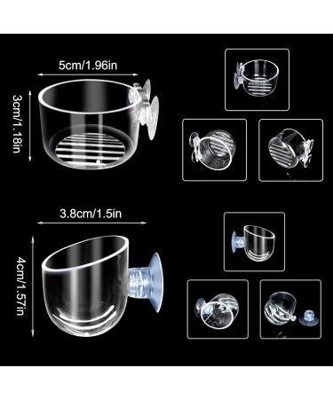 Buy PIZSIEAT 8-Piece Aquarium Plants Set | Suction Cup Decorative Glass Pots for Mini Fish Tanks & Aquatic Landscapes - Buy Online on GoSupps.com