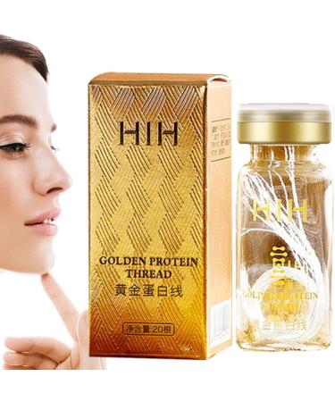 KELOC 2 Pcs Golden Face Nourishing Protein Peptide Silk Line Collagen 20 Pieces Moisturizing Reduces Pores Skin Care Beauty Lightens Facial Essence 2 Pcs Protein Line Individual Box - Buy Online on GoSupps.com