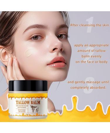 Premium Body Moisturizer - Deeply Nourishing Skincare Cream for Legs Abdomen & Buttocks - Tallow Cream Yellow - Elasticity & Hydration Boost - Buy Online on GoSupps.com