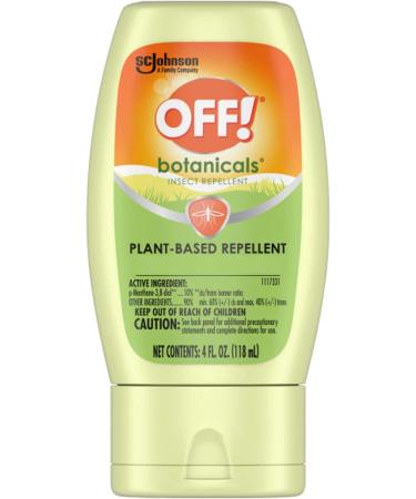 Off! Botanicals Lotion 4 OZ - Natural Insect Repellent for Outdoor Protection - Buy Online on GoSupps.com