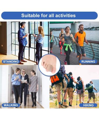 Haofy Toe Separators & Straighteners - Pack of 4 Gel Toe Protectors for Hallux Valgus, Toe Drift & Bunion Correction - Men and Women Toe Sleeve Tube Corrector - Buy Online on GoSupps.com