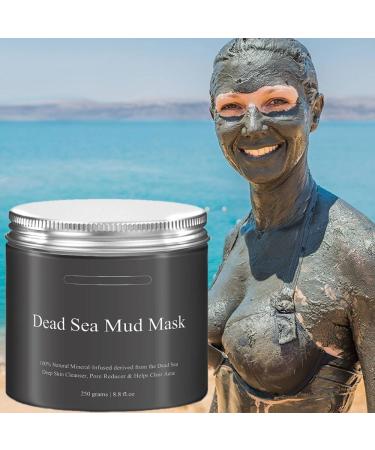 Dead Sea Mud Mask for Deep Pore Cleansing & Acne Treatment | Organic Anti-Aging Facial Mask for Smoother Skin (250g - Buy Online on GoSupps.com