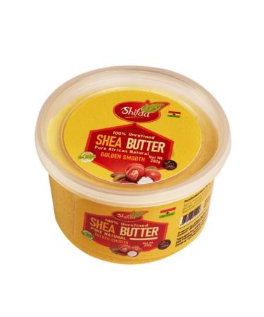100% Ghana Unrefined Raw African Natural Shea Butter (Shifaa) Golden Smooth Grade A Raw - 200g. Good for Skin Hair Lips Moisturising Scars and Rashes Eczema.