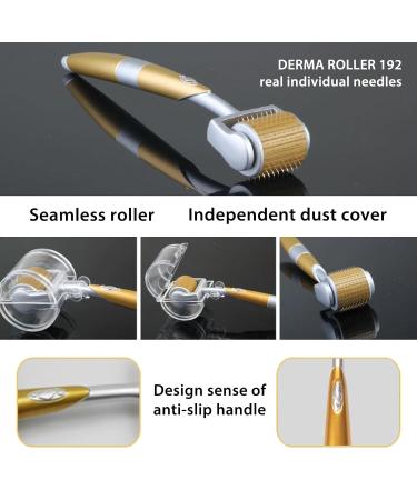 Koi Beauty Dermaroller 1mm - 192 Real Needles for Hair & Beard Growth | Microneedling Tool for Men & Women | Achieve Results at Home - Buy Online on GoSupps.com