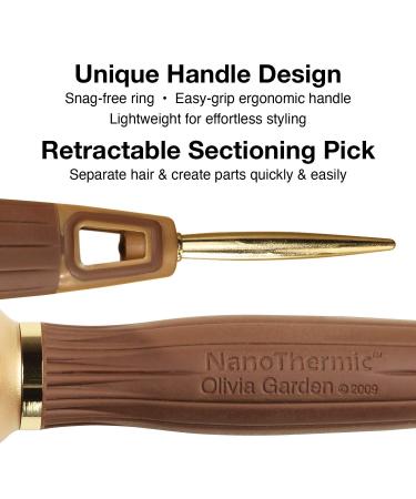 Olivia Garden Ceramic Ion Nano Thermic Styler Hair Brush NT-PDL | Paddle Brush - Buy Online on GoSupps.com