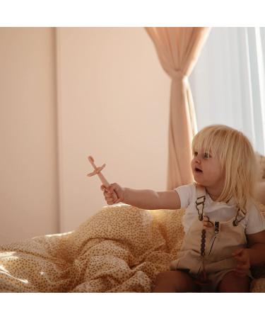 Mushie Flower Toddler Training Toothbrush - Soft Lilac - Buy Online on GoSupps.com