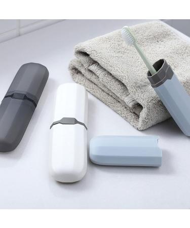 Portable Travel Toothbrush Holder & Toothpaste Case - Transparent Black - Digjobk Bathroom Accessories for Hiking & Camping - Buy Online on GoSupps.com