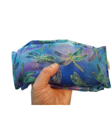 (Take Two Pillows) One Weighted Flaxseed Eye Pillow with Lavender Buds and Matching Slip Cover. (10 x 4 x 1 inches). Don't take Pills! Take Pillows!