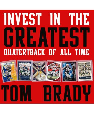 Tom Brady Football Card Bundle - Set of 6 Assorted Cards from Buccaneers, Patriots & Wolverines | Super Bowl Champion QB | With Sleeve & Toploader - Buy Online on GoSupps.com