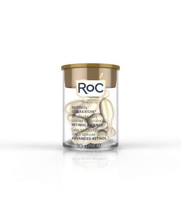 RoC Retinol Correxion Line Smoothing Night Serum Capsules Daily Anti-Aging Skin Care Treatment for Fine Lines Dark Spots Acne Scars 10 Count
