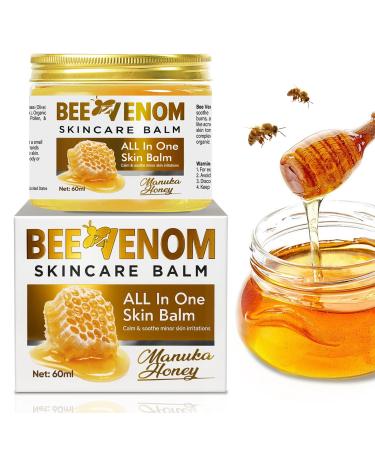 Bee Venom Skin Treatment Cream Quickly Absorbing Moisturizer Effective Skin Care Bee Venom Cream with Natural Formula Suitable for All Skin Types 2.1 fl oz
