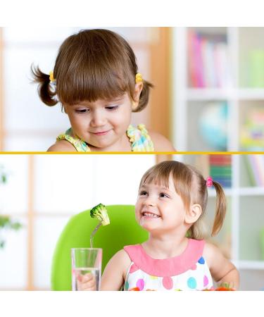 36 Pieces Colorful Hair Ties Twin Bead Ponytail Holders for Baby Kids - Elastic Hair Accessories 12mm - Buy Online on GoSupps.com