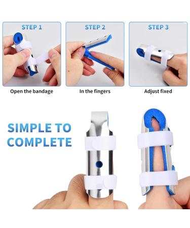 Cozlly Finger Splints - Adjustable Support for Trigger Finger, Mallet Finger, Arthritis - Sizes S, M, L - Buy Online on GoSupps.com