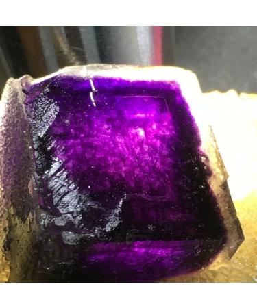 225gNatural Purple Cube Fluorite & Yello Quartz Crystal Cluster Specimen Crystal Cluster - Buy Online on GoSupps.com