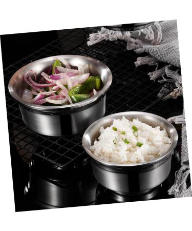 Solust 3-Piece Stainless Steel Bowl Set | Soup Salad & Rice Bowls | Heat-Resistant Double-Layer Design | Perfect for Fermented Dishes & more - Buy Online on GoSupps.com