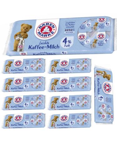 Brenmarke Light Coffee Milk 4% Fat Portion Packs 10 x 7.50 grams x 10 packs