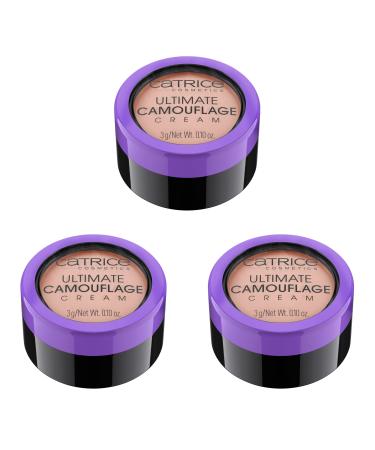 Catrice Ultimate Camouflage Cream Concealer Cream cover make -up not comedogen 3 -pack (3x3g) No. 100c Brightening Peach 100 C Brightening Peach - Buy Online on GoSupps.com