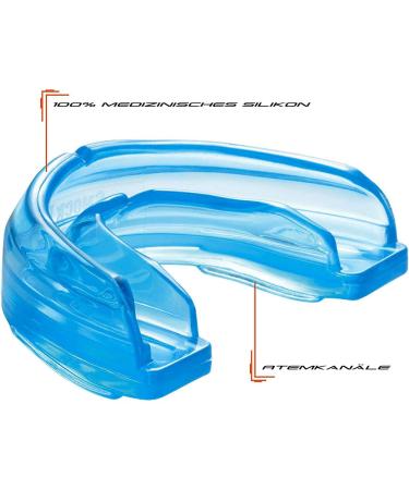 Shock Doctor Mouthguard for Braces - Medical Silicone - MMA Hockey & Martial Arts - Kids & Adults - Blue Double & Single Protection - Buy Online on GoSupps.com
