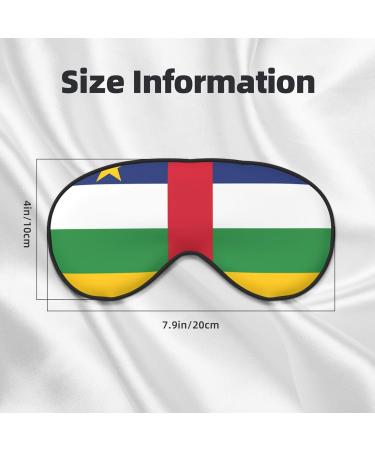 Buy Central African Flag Reversible Sleep Mask - Adjustable Strap for Comfort & Light Blocking | International Shipping Available - Buy Online on GoSupps.com