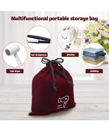PATKAW Hair Dryer Bag Drawstring - Blow Dryer Bag Hair Dryer Bag Drawstring Pouch Hair Dryer Storage Bag - Travel Bag Ideal for Home Hotel Guest Room (10.4 x 11.8) - Buy Online on GoSupps.com