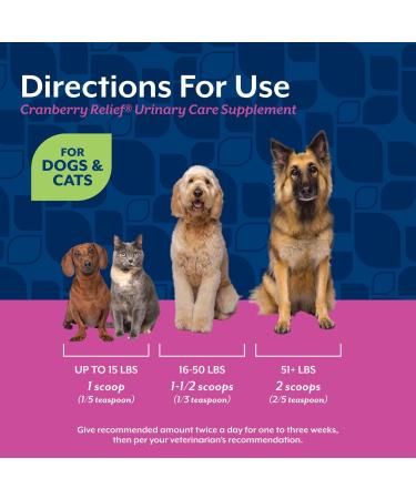 NaturVet Cranberry Relief Plus Echinacea | Helps Support a Healthy Urinary Tract & Immune System (50g Powder) Dog - Cranberry Relief 50 Gram Powder - Buy Online on GoSupps.com