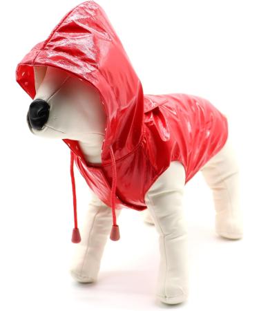 Croci C7274475 Cherry Raindrop Raincoat for Dogs - 20 cm | Waterproof Pet Apparel - International Shipping - Buy Online on GoSupps.com