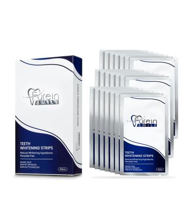 Lot de 42 bandes de blanchiment des dents sans peroxyde - Saveur menthe - N'ab me pas l' mail