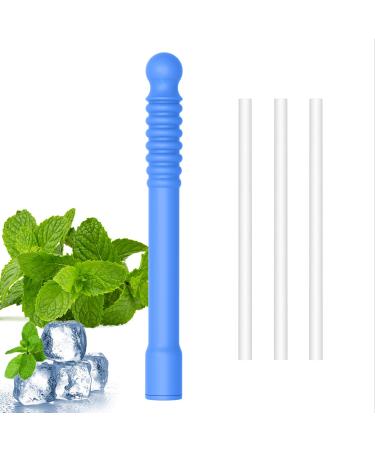 NEWUPGRADED Mint Flavored Chewable Essential Oil Breath Stick Aroma Chew Stick with 6 Refill Cores Oral Fixation Tool for Stress Relief Improving Pen Biting & Other Habits