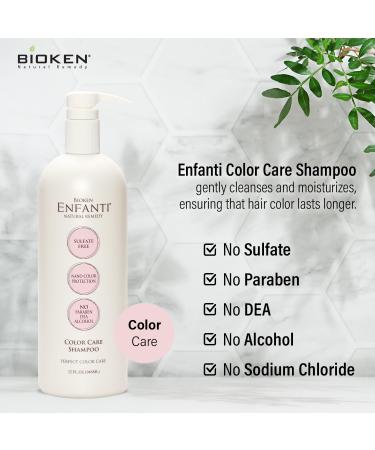 Enfanti Color Care Shampoo 32 oz | Sulfate Free Moisturizing & Revitalizing Treatment for Color-Treated Hair - Buy Online on GoSupps.com