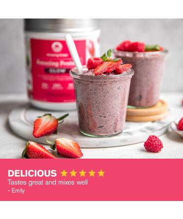 Buy Amazing Grass Organic Protein Glow - Wild Berry Hibiscus 11.6 oz | Nutrient-Rich Superfood - Buy Online on GoSupps.com