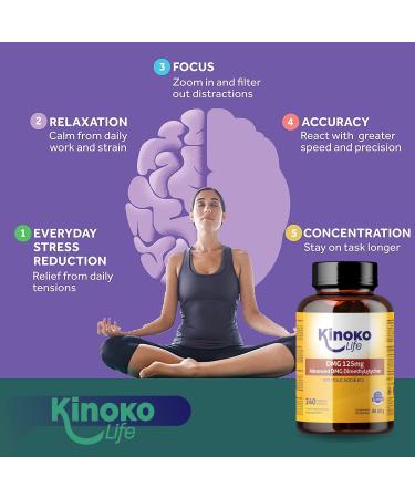 DMG Advanced 125 mg 240 Pure Dimethylglycine Capsules - With Folic Acid & B12 for Improved DMG Absorption Gluten Free Non-GMO Vegan. Memory Stress Concentration - Buy Online on GoSupps.com