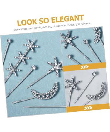 FRCOLOR 1 Set Fringe Bobby Pin Side Clip Hair Barrettes for Women Star Hair Pin Bling Bobby Star Hair Clips Wedding Hair Clip Rhinestone Hair Clips Miss Headgear Girl Alloy - Buy Online on GoSupps.com