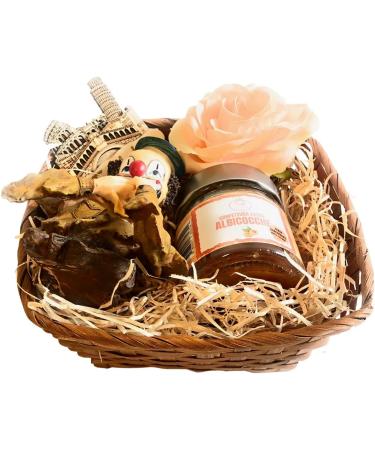 20typiques Gift Ideas Father s Day Gift 240g Homemade Apricot Jam + Resin Clown Statue + Italy Wood Magnet + Artificial Rose - Buy Online on GoSupps.com