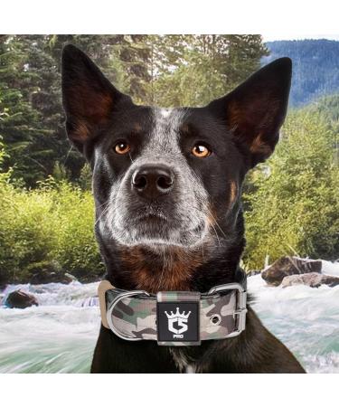 Buy Tspro Tactical Dog Collar - Military Quality 3.8cm Wide Adjustable M Size (44.5cm-52cm) - Strong & Durable Military Green - Buy Online on GoSupps.com