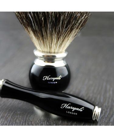 Haryali London Men's Shaving Set | 3 Razor Blades & Black Badger Hair Brush | Perfect Gift for Men | International Shipping Available - Buy Online on GoSupps.com