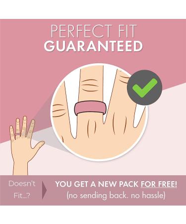 ThunderFit Women's Silicone Wedding Bands | Breathable 2 Layer | 5.5mm Wide 1.5mm Thick | Teal-Black, Black-Teal, White-Teal, Light Teal Glitter-White | Size 6.5-7 (17.35mm) - Buy Online on GoSupps.com