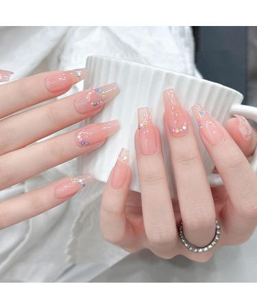 Fovolat Flower Stickers for Nails | French Style Flower Stickers Self-Adhesive - Spring Summer Flower Nail Design Manicure Tips Nail Decor Accessories for Home Salon - Buy Online on GoSupps.com