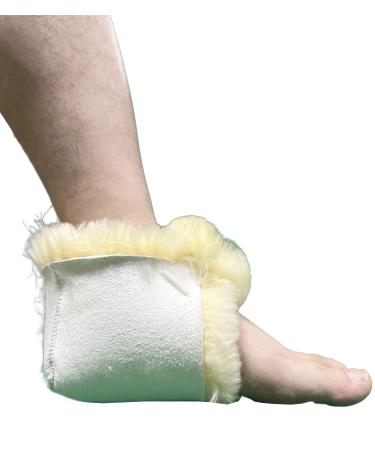 Genuine Medical Sheepskin Heel Protector Sheepskin Rug Sheepskin Protection Boots Sheepskin Foot Protectors - 1 Unit