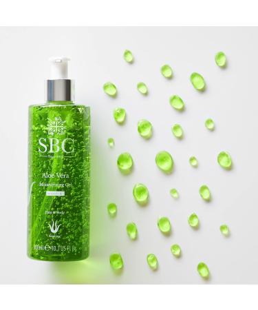 SBC Skincare Aloe Vera Moisturising Gel - 1000ml | Hydrating Cooling Gel for Face and Body | Dry, Damaged, Sunburn Skin Relief | Aloe Vera Aftersun Gel 1000ml - Buy Online on GoSupps.com